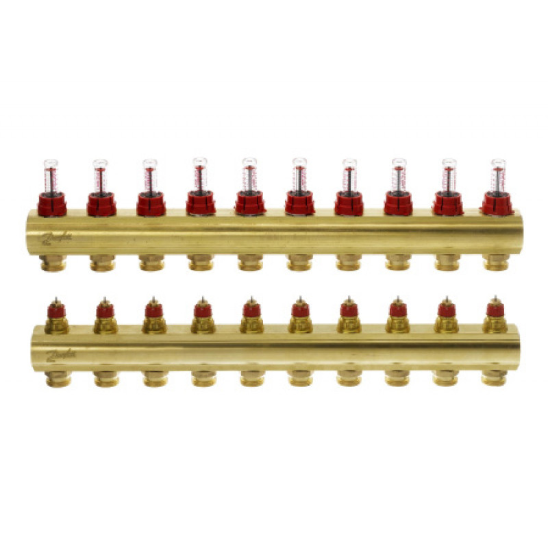 Комплект коллекторов Danfoss FHF 10 выходов 088U0530