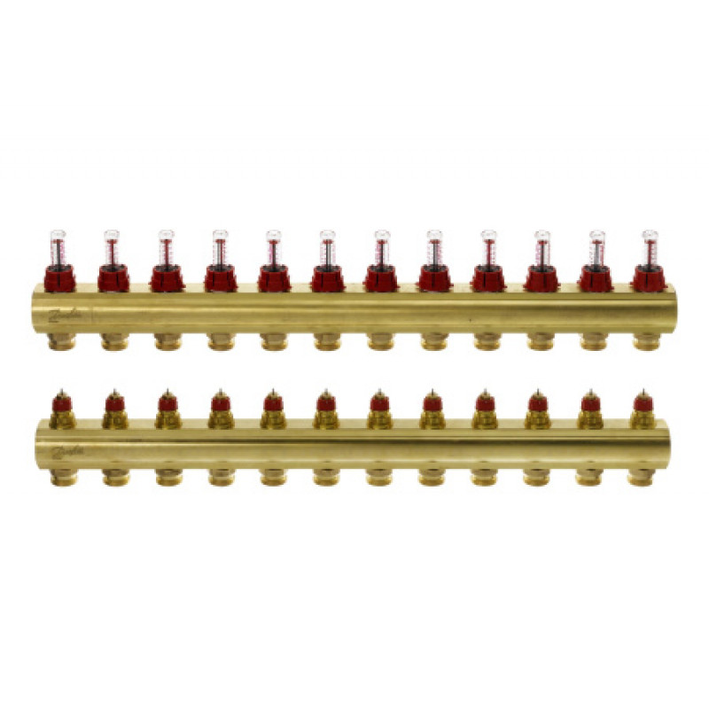 Комплект колекторів Danfoss FHF 12 виходів 088U0532