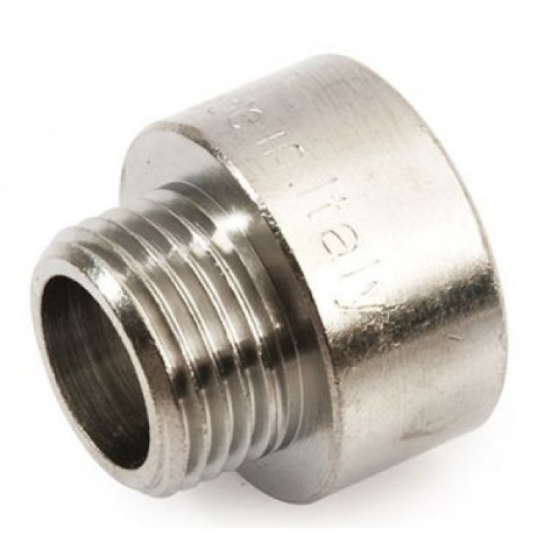 Переходник General Fittings латунный никелированный 1/2"х1/4" ВН 260045N040200A