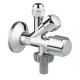 Комбінований кутовий вентиль Grohe 1/2", вихід 3/8, 3/4