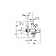 Комбінований кутовий вентиль Grohe 1/2", вихід 3/8, 3/4