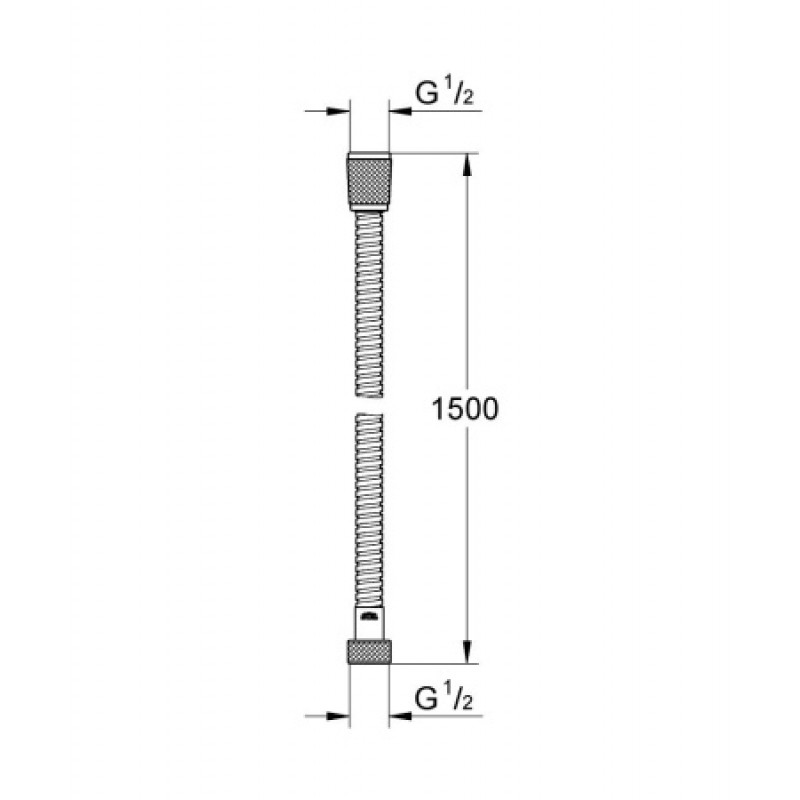 Душевой шланг Grohe Relexaflex Metal 1500 мм 28105000