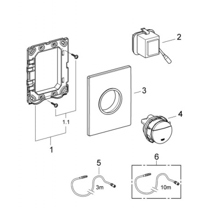 Клавіша змиву Grohe Nova Cosmopolitan Light 38809000