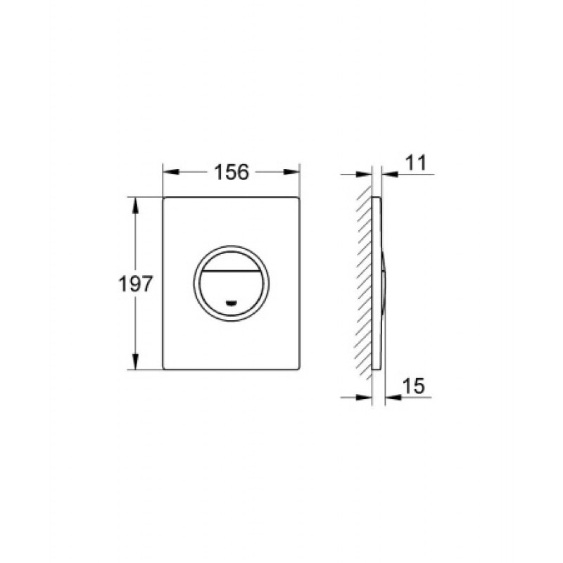 Клавіша змиву Grohe Nova Cosmopolitan Light 38809000