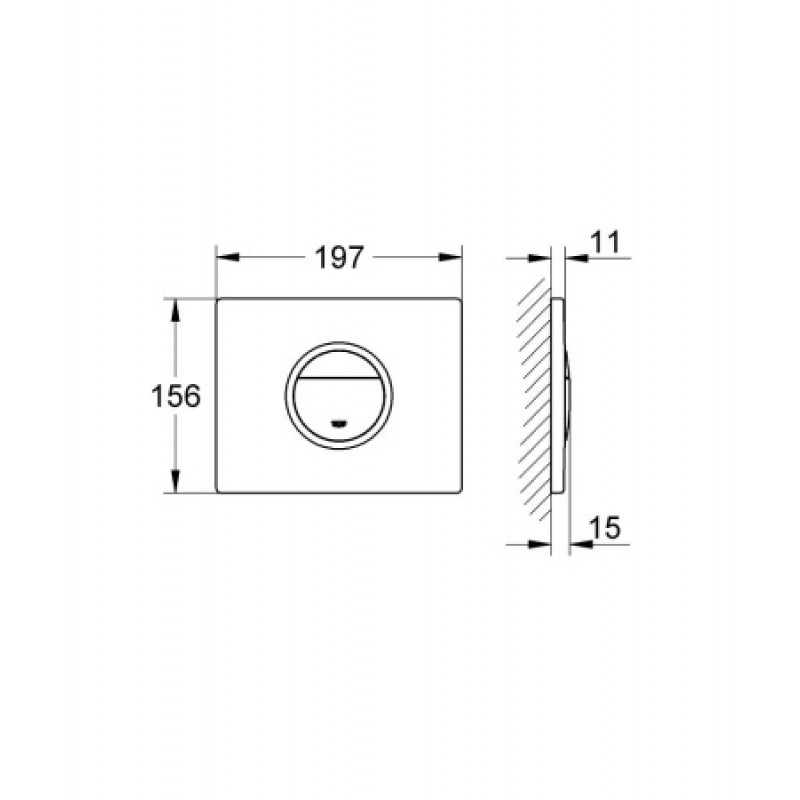 Клавіша змиву Grohe Nova Cosmopolitan Light 38809000