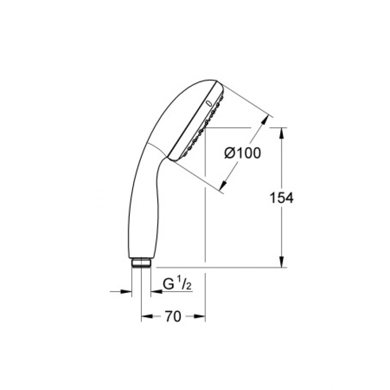 Душевая лейка Grohe New Tempesta 100 27852001