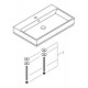 Раковина Grohe Cube Ceramic 80 см 3947600H
