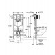 Инсталляция для унитаза 5 в 1 Grohe Rapid SL 38827000