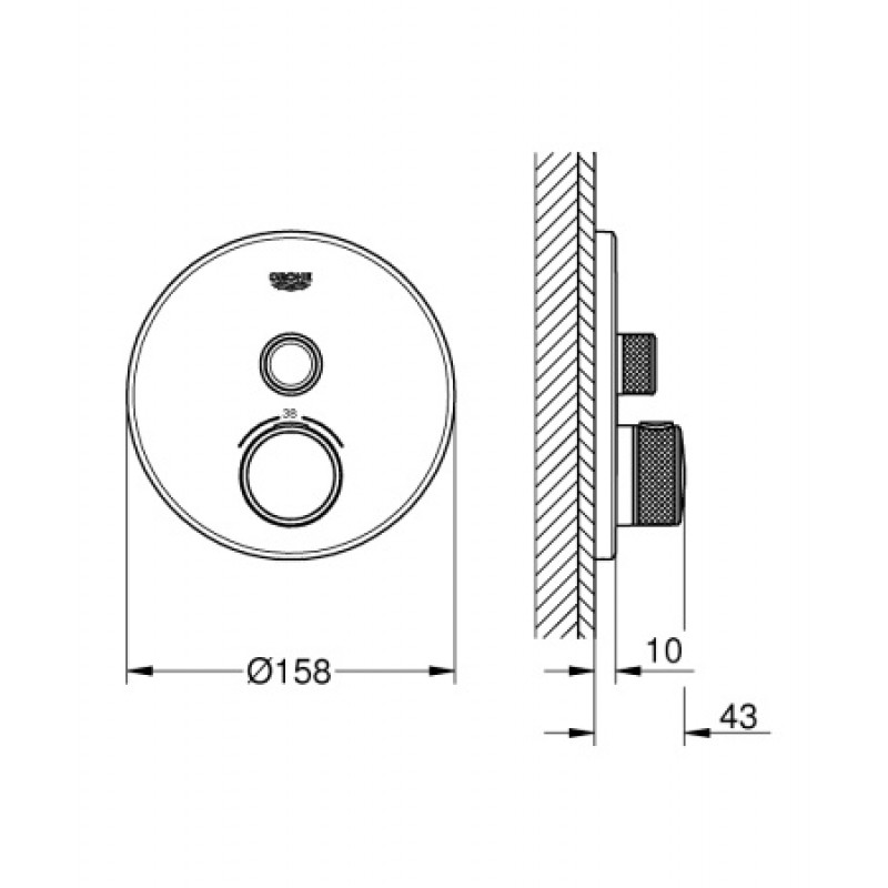 Термостат Grohe Grohtherm SmartControl 29118000