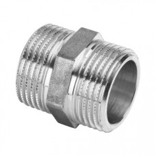 Ниппель General Fittings латунный никелированный 1/2" НН 260000N040400H