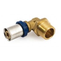 Кут GENERAL FITTINGS із зовнішнім різьбленням 3/4"-26х3.0