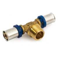 Тройник GENERAL FITTINGS с наружной резьбой 1/2"-16х2.0