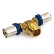 Тройник GENERAL FITTINGS с наружной резьбой 1/2"-16х2.0