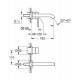 Смеситель для раковины встроенный Grohe Essence M (наружная часть) 19408001