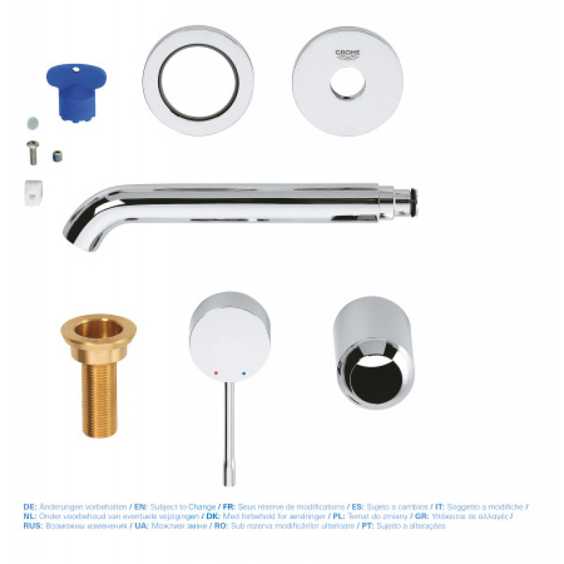 Смеситель для раковины встроенный Grohe Essence M (наружная часть) 19408001