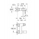 Смеситель для ванны Grohe Eurocube 23140000