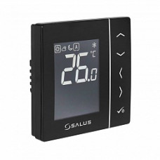 Терморегулятор цифровой с экраном черный Salus LCD 230 V