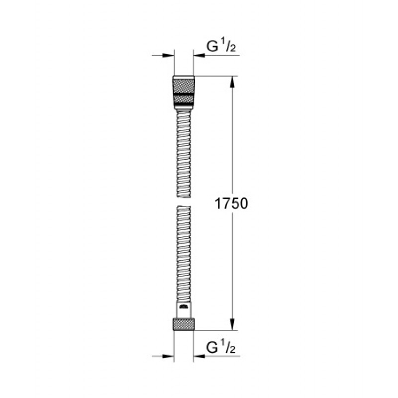 Душовий шланг Grohe Rotaflex Metal Longlife 1750 мм 28025000