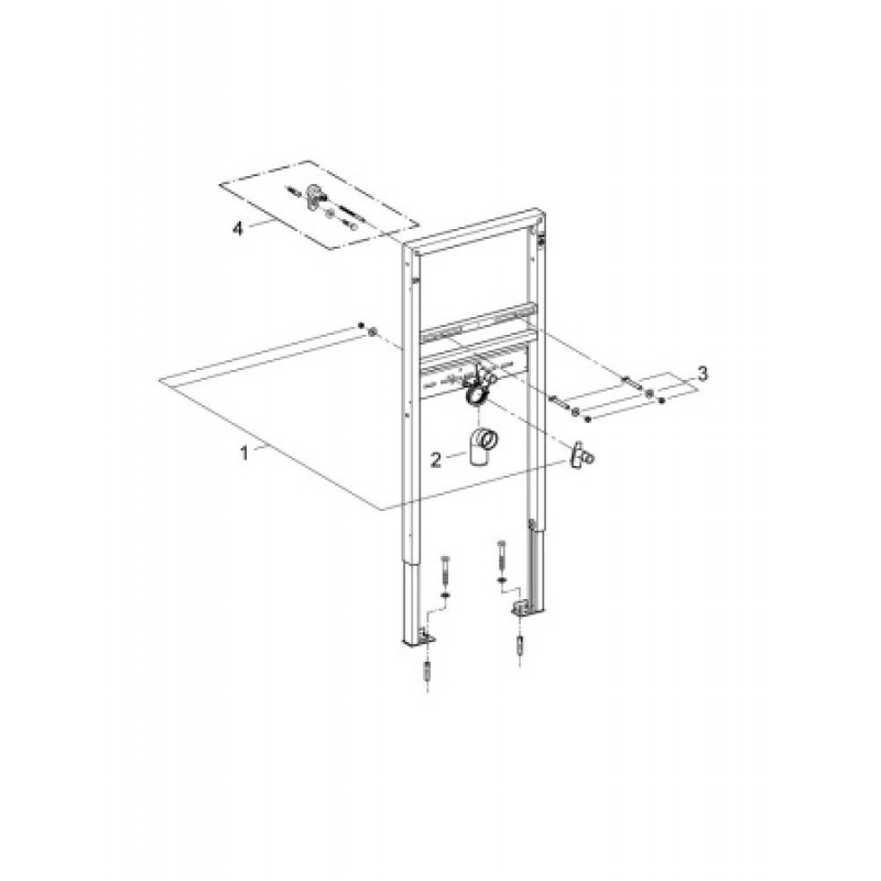 Инсталляция для умывальника Grohe Rapid SL 38554001
