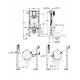 Инсталляция для унитаза Grohe Rapid SL (для унитазов - бидэ Sensia) 39112001