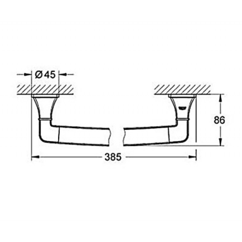 Ручка для ванны Grohe Grandera 40633IG0