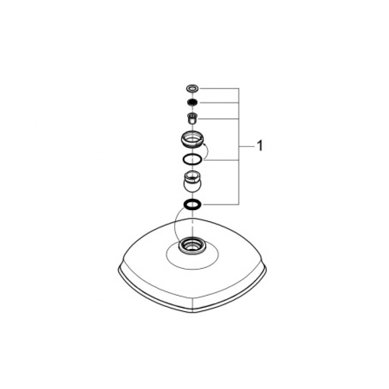 Верхний душ Grohe Grandera 210 27974IG0