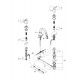 Смеситель для раковины на 3 отверстия Grohe Grandera S 20417000