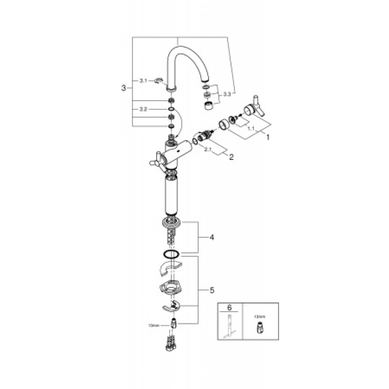 Змішувач для раковини Grohe Atrio XL 21044000