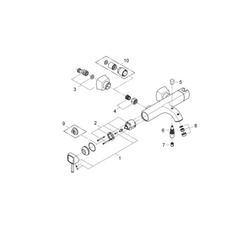 Змішувач для ванни Grohe Grandera 23317IG0