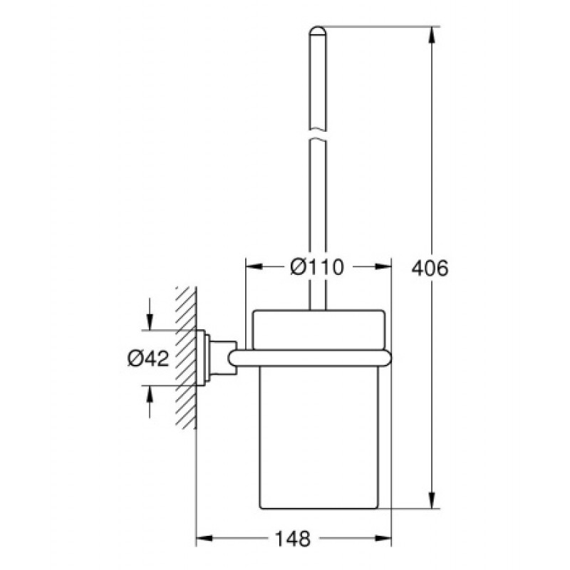 Туалетный ерш Grohe Atrio 40314000