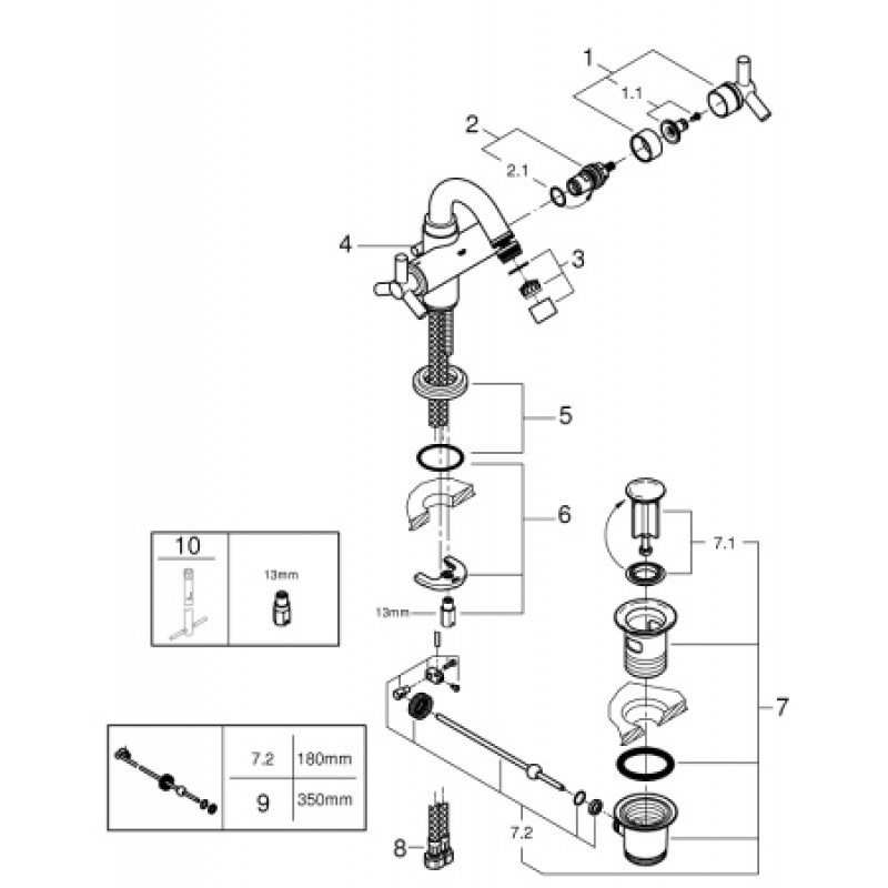 Змішувач для біде Grohe Atrio 24027000