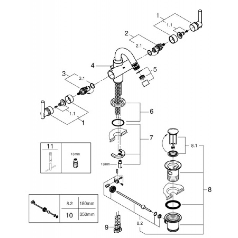 Смеситель для биде Grohe Atrio 24026000