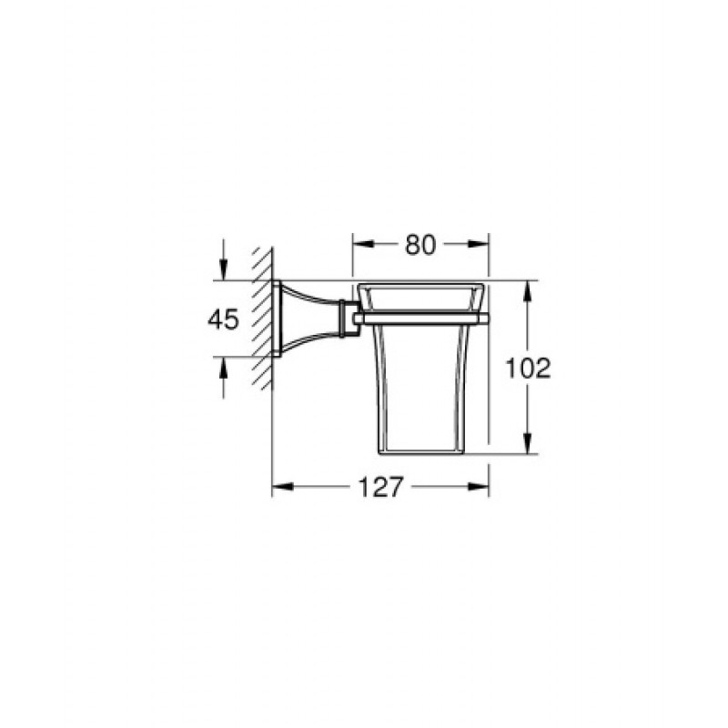 Склянка з тримачем Grohe Grandera 40626000