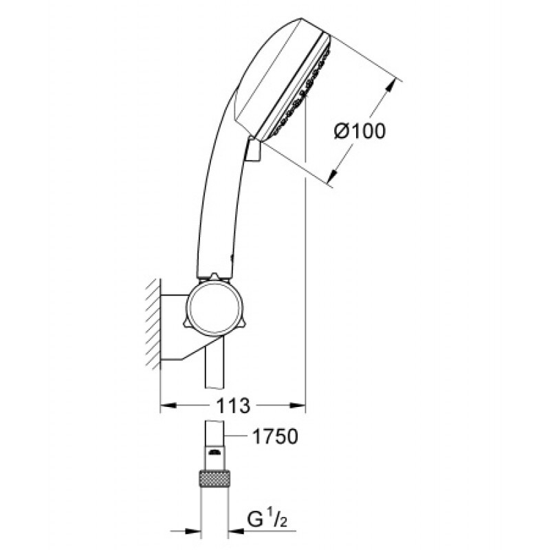 Душовий гарнітур Grohe Tempesta Cosmopolitan 100 27584002