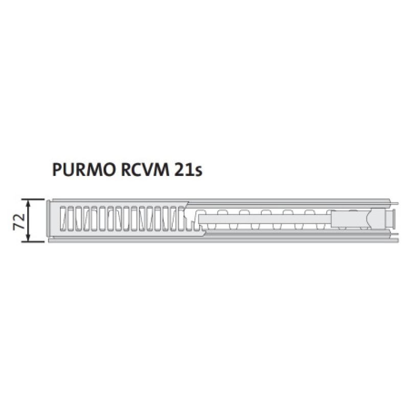 Стальной радиатор Purmo Ramo Ventil Compact M,  21 тип 300х1600 мм