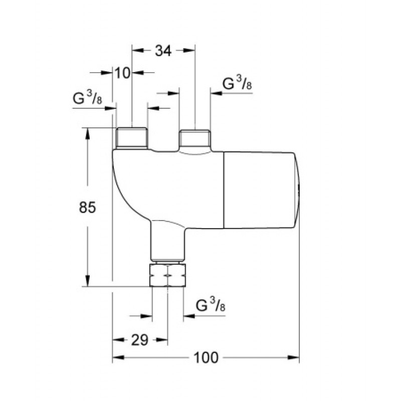 Термостат Grohe Grotherm Micro 34487000