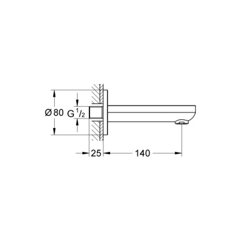Излив Grohe BauCosmopolitan 13255000