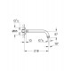 Настенный кронштейн Grohe Relexa 218 мм 27406000