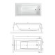Ванна акриловая Radaway Mirella 1800x800