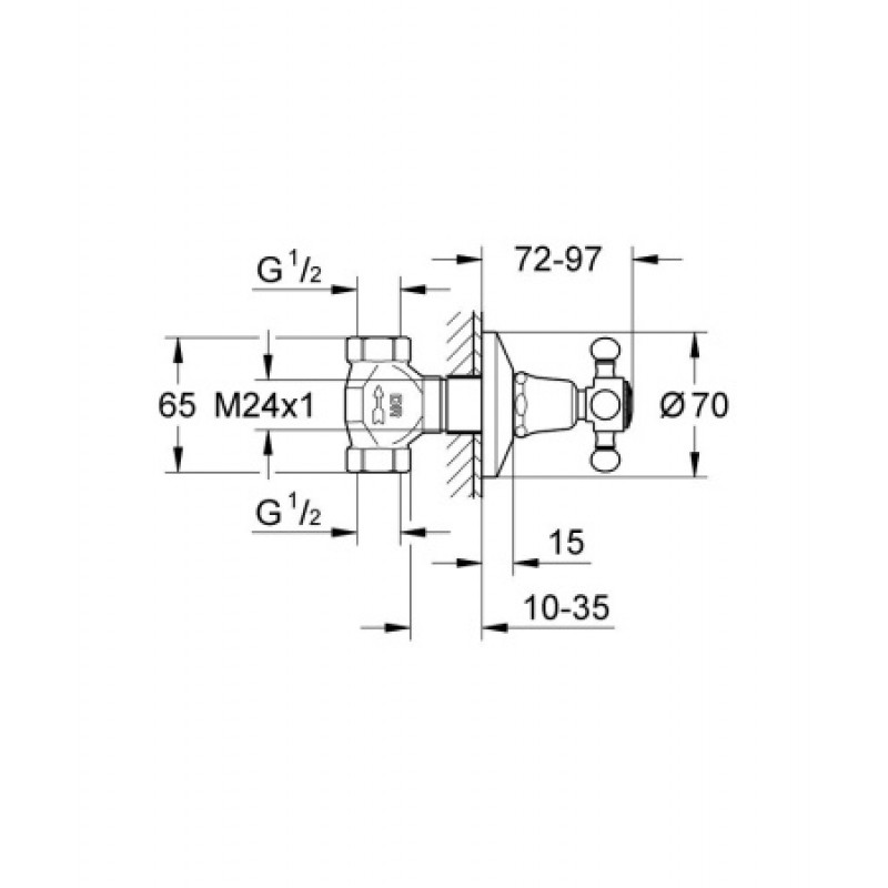 Универсальный запорный вентиль Grohe 29800000