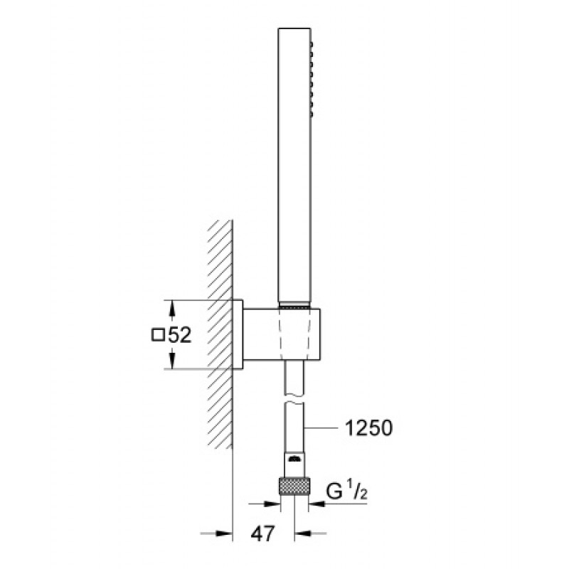 Душевой гарнитур Grohe Euphoria Cube Stick 27703000