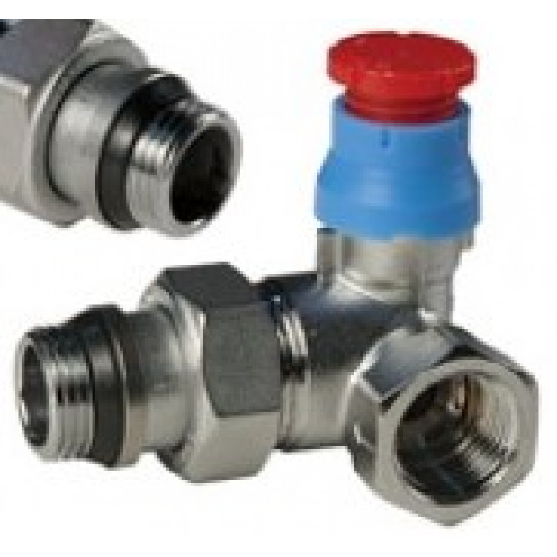 Кран для радіаторів GIACOMINI кутовий 3/8 "x 3/8"  R403X062