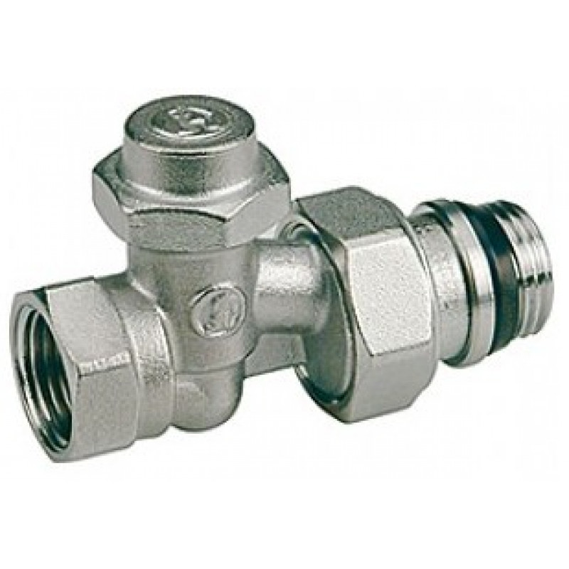 Кран для радиаторов GIACOMINI отсекающий прямой со сливом 1/2 " R715X033