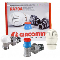 Комплект для радиатора GIACOMINI 3/8 "x 16 - угловой R470AX002