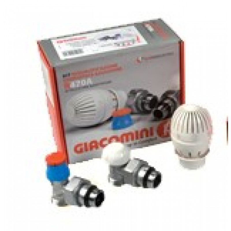 Комплект для радиатора GIACOMINI 3/8 "- угловой R470FX002