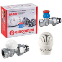 Комплект для радиатора GIACOMINI 1/2 "- прямой R470FX013