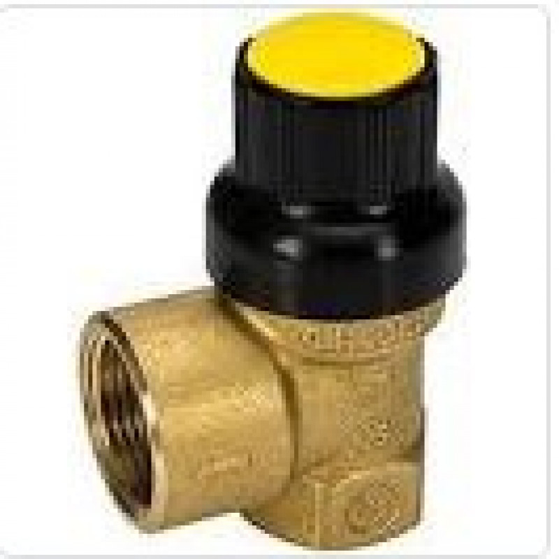 Предохранительный клапан для солнечных систем Giacomini 4 бара 1/2"х3/4" R140CY006