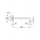 Настенный кронштейн Grohe Rainshower 286 мм 28576000