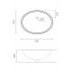 Раковина Bathco Ancona 550x410x205 0053