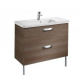 Комплект ROCA The Gap тумба 800 мм тик + раковина + сифон A855998150